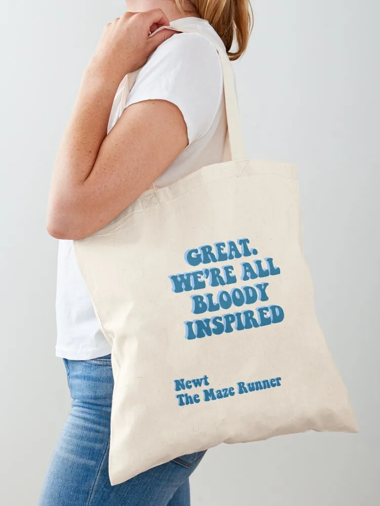 GREAT WE’RE ALL BLOODY INSPIRED - Newt The Maze Runner Tote Bag sac pour femme Сумки для конфет Подарочные пакеты