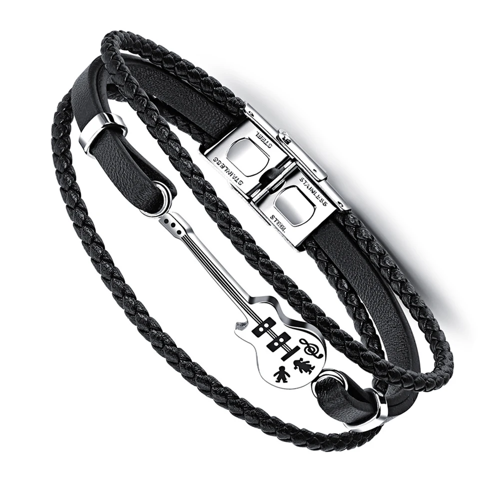 

Новый популярный женский кожаный браслет ручной работы, черный браслет на День святого Валентина, День рождения, годовщину