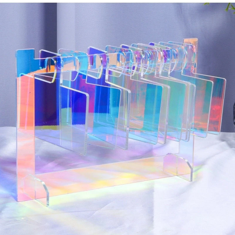 

False Nail Color Showing Shelf Aurora Nail Art Storage Rack Nail Display Card Template Acrylic Hooks Fingernail Display Stands