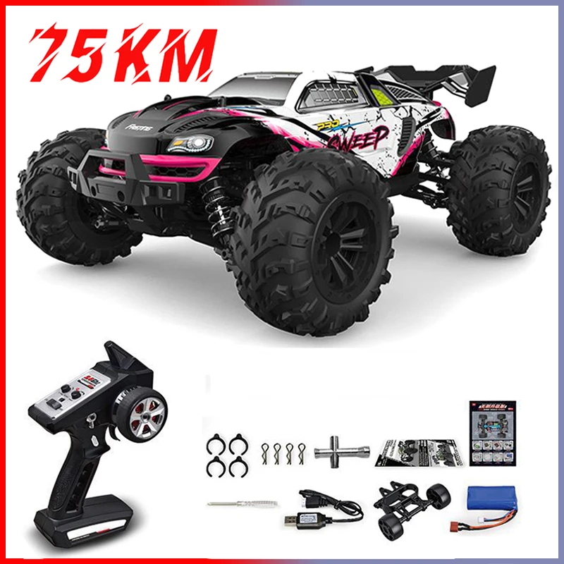 

Радиоуправляемые внедорожники 4WD с фонарем, масштаб 1/16, Rock Crawler 4WD 2,4 ГГц 75 км, высокоскоростной Дрифт, дистанционное управление, монстр-Трак, игрушки