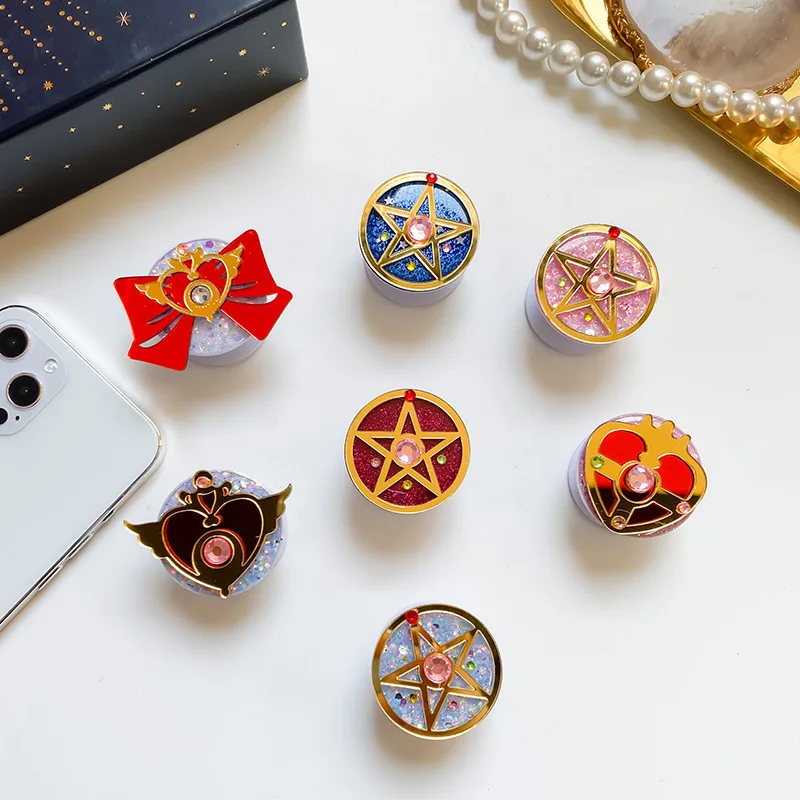 

Anime Cosplay Universal PC TPU Phone Stretch Bracket Cartoon Finger Ring Holder Socket Accessories Prop Xmas Gift