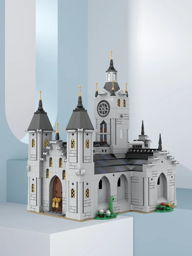 Набор строительных блоков MOC, 1445 шт., средневековая церковная модель, креативная игрушка-архитектура, идеальный праздничный подарок для всех (art.: 3920ce00701bb) - 3920ce00701bb