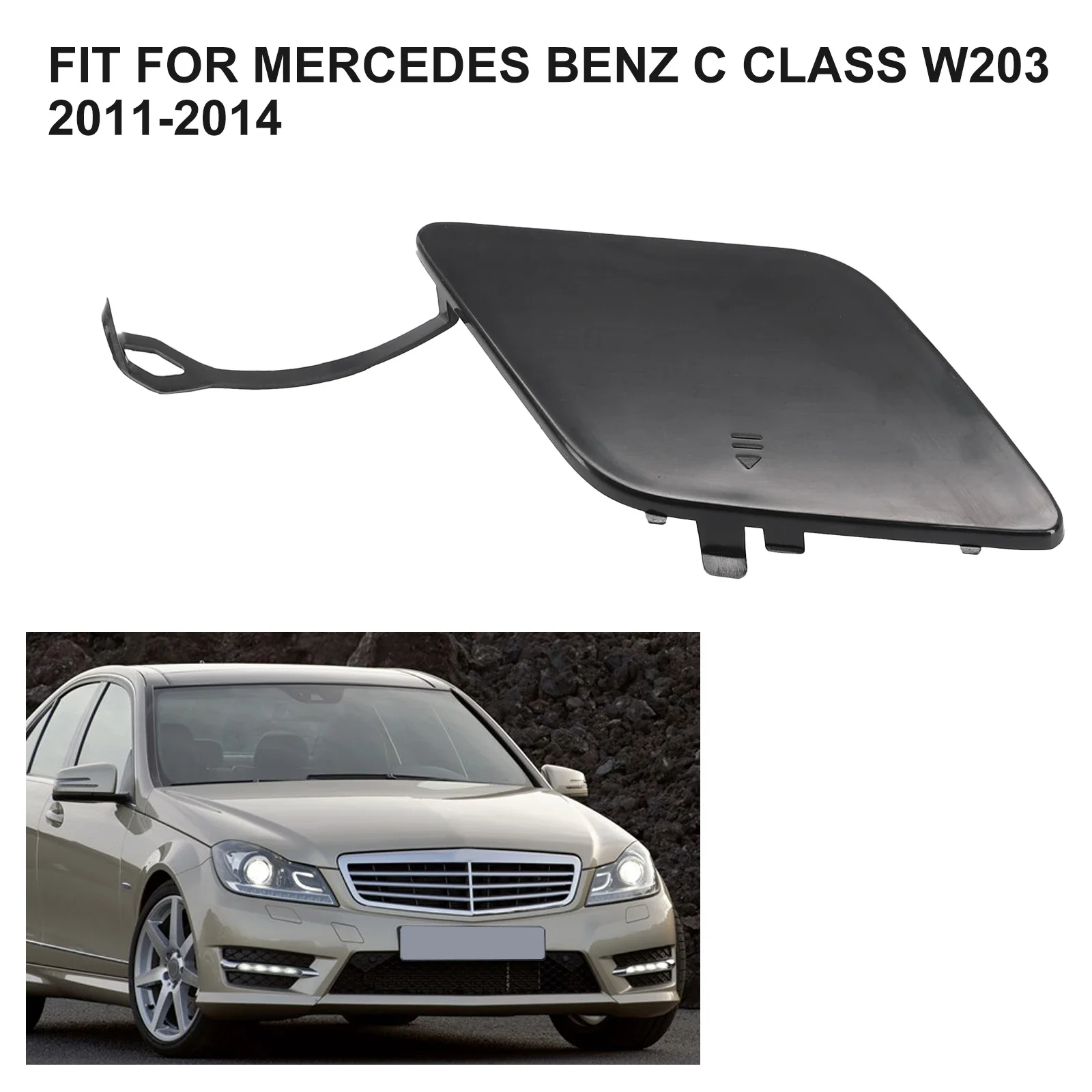 1 шт. крышка переднего бампера с крючком для буксировки загрунтованная Mercedes-Benz