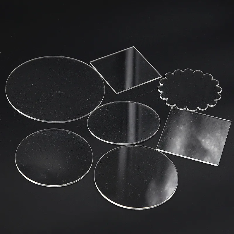 

Round Ellipse Acrylic Transparent Bases fit for Clay Tool Acrylic Clay Pottery Sculpture Tool Workbench Pressure Plate Clay Tool