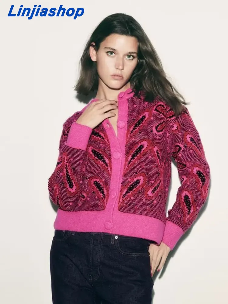 

Женское вязаное пальто с заклепками, красное модное вязаное пальто с V-образным вырезом и длинным рукавом, в стиле Харадзюку рок, панк, Готик,...