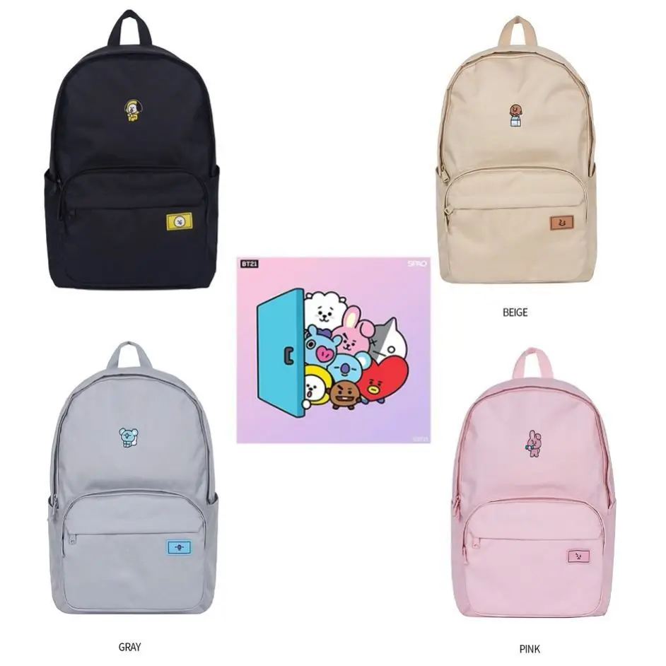 

Kpop Bt21 School Bag Anime Cartoon Students Backpack Kawaii High Capacity Computer Bag School Casual Bags Organizer Couple Gifts
