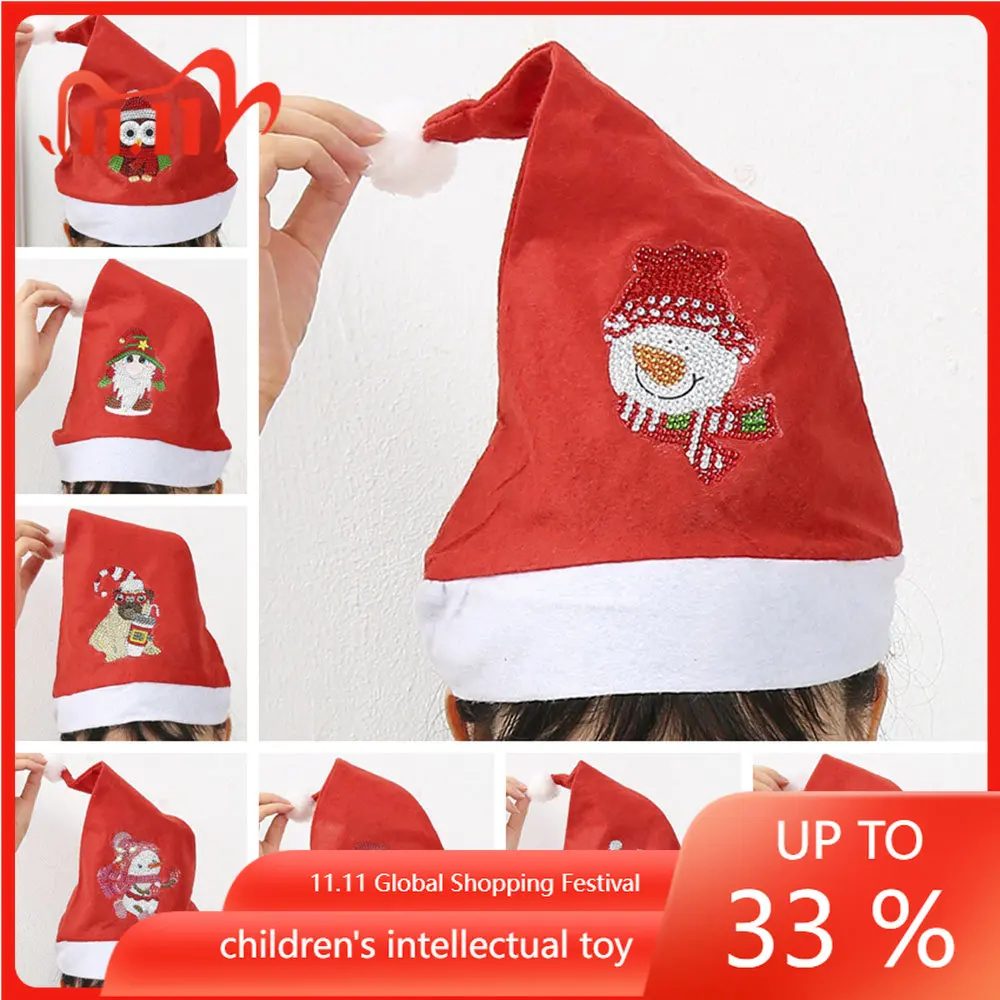 

Семейная шляпа, Сова, сделай сам, алмазная вышивка, вышивка крестиком, Рождественская шляпа, Рождественское украшение, подарок ручной работ...