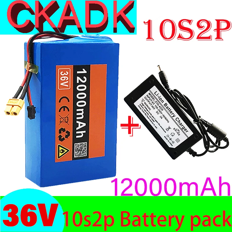 

Nieuwe 10S2P 36V 12000Mah 18650 Lithium Ion Accu Voor Scooter Skateboard Ebike Elektrische Fiets 36V Battery Pack Lifepo4 Bms