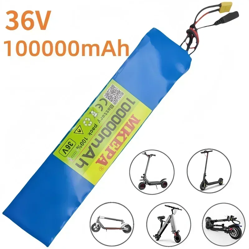 10S3P 36V 100000mAh 18650 Rechargeable Lithium Battery Power Modified Bicycle Scooter Electric Vehicle with etc