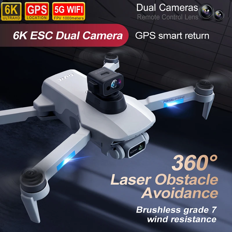 

New F8S GPS Drone 8K HD Professional Dual Camera Dron 5G Obstacle Avoidance Brushless Motor Quadcopter RC Distance 2000m Toys