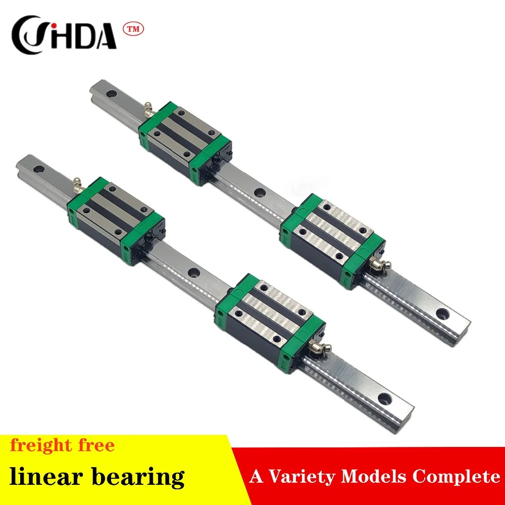 

Бесплатная доставка, 2 шт. линейных направляющих + 4 шт. линейных слайдера HGH30, стандартные детали ЧПУ HGH30CA