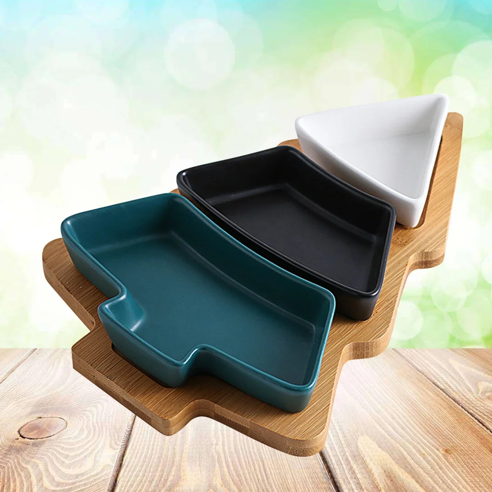 

Christmas Plate Trays Dishes Plates Tree Appetizer Platter Servingdinnerware Platters Snack Fruit Dishcutlery Decoration Tray