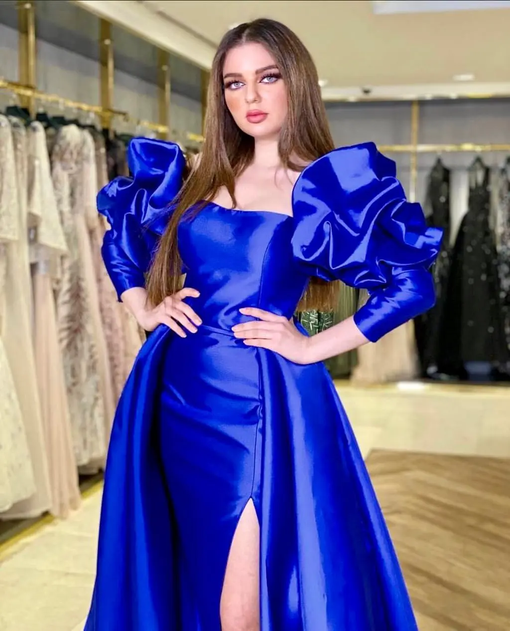 

2023 New Women's Formal Occasion Dresses Fashion Simple Style Bifurcated Design Sexy Backless Can be Customized Prom Dresses