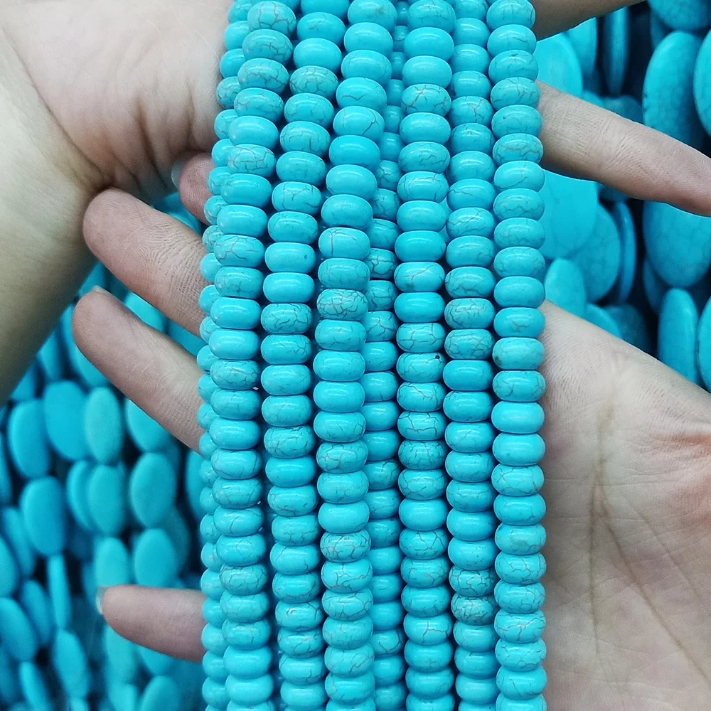 

Natural Stone Pine Abacus Beads Loose Beads 4--16mm Semi-precious Stones Pine Beads Beads Necklace DIY Bracelet Accessories 39cm