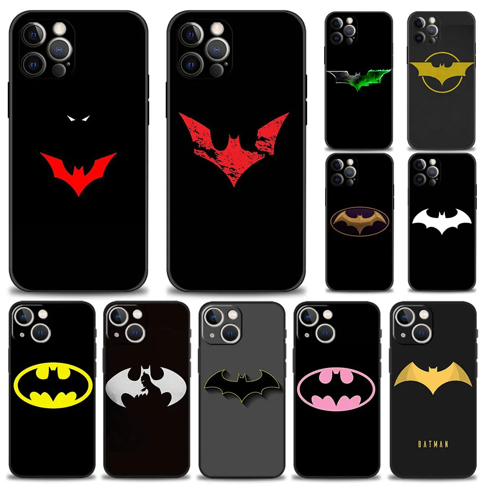 

Capinha Coque for iPhone 13 11 12 Pro Max 8 7 Plus XR XS X 6 6S SE 13mini Etui Cover Phone Case Silicone Funda Batman Cool Logo