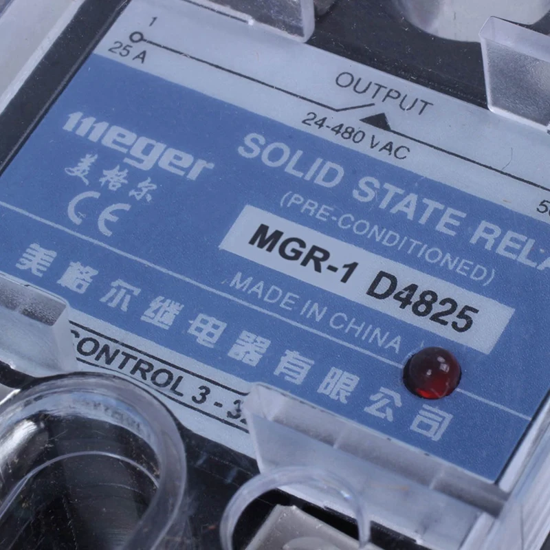 Горячее предложение Однофазное твердотельное реле 3X MGR-1 D4825 SSR 25A DC 3-32 V AC 24-480