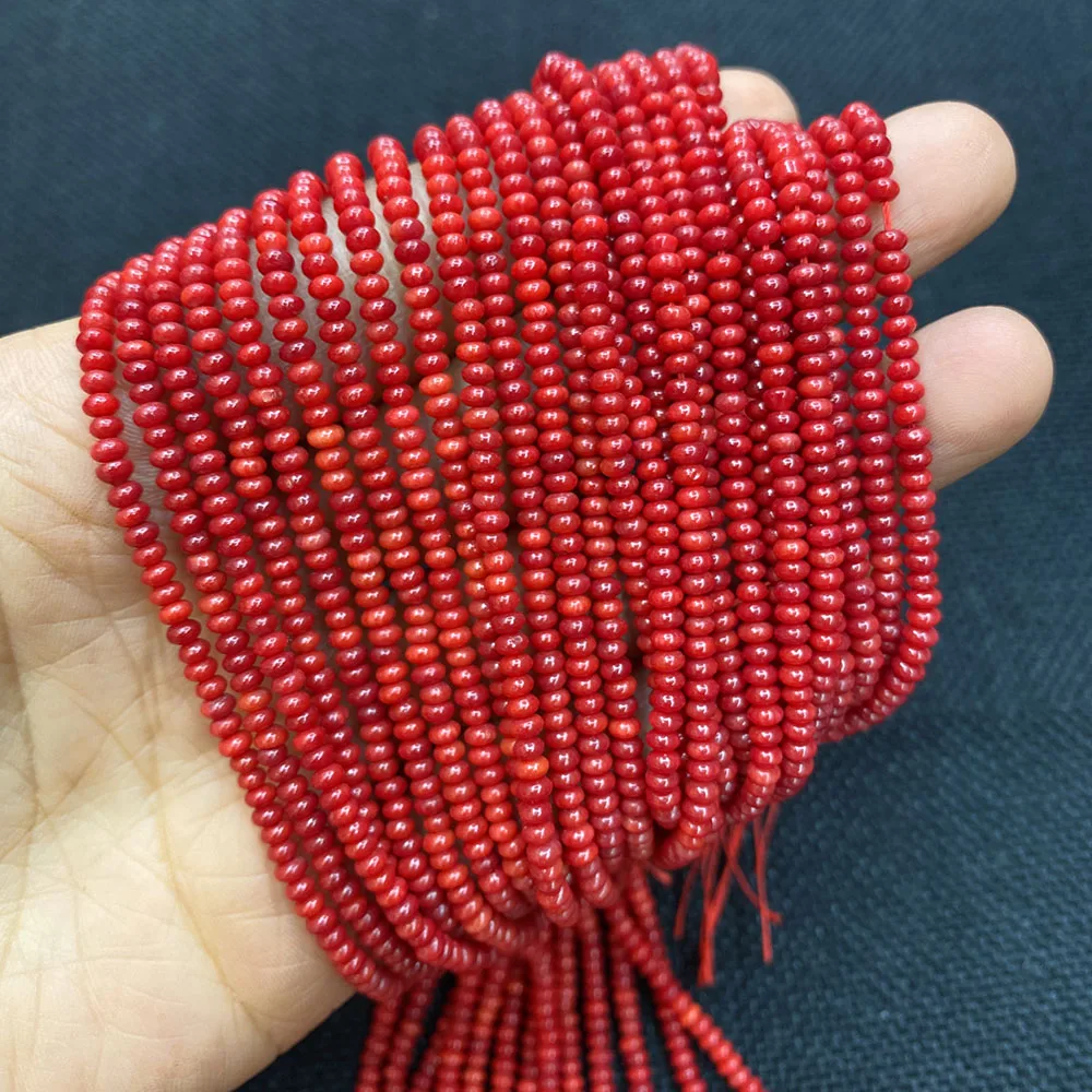 Шарм Abacus Искусственные коралловые бусины высокого качества 2x3 мм для