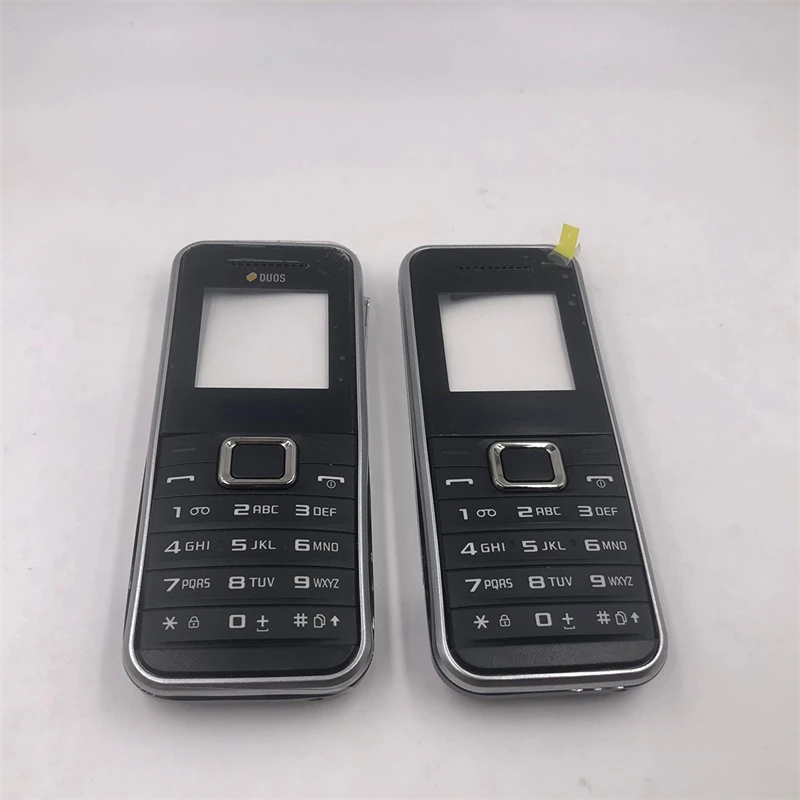 Для Samsung E1182 полный корпус аккумуляторная задняя крышка задняя дверь запасные части с английской клавиатурой