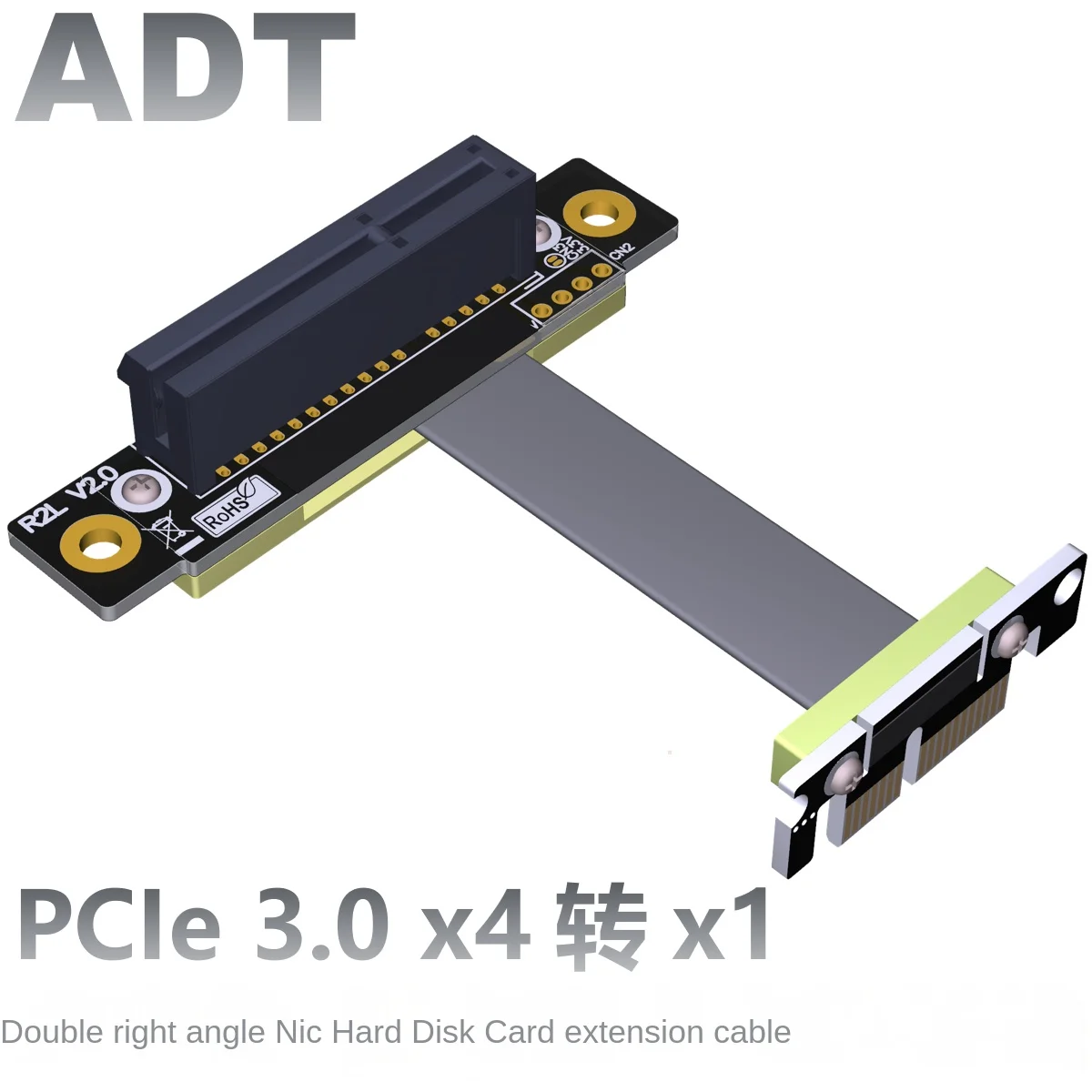 PCI-E x4 Удлинительный адаптер x1 pcie 1x до 4x ADT R12SF 5 см-50 см