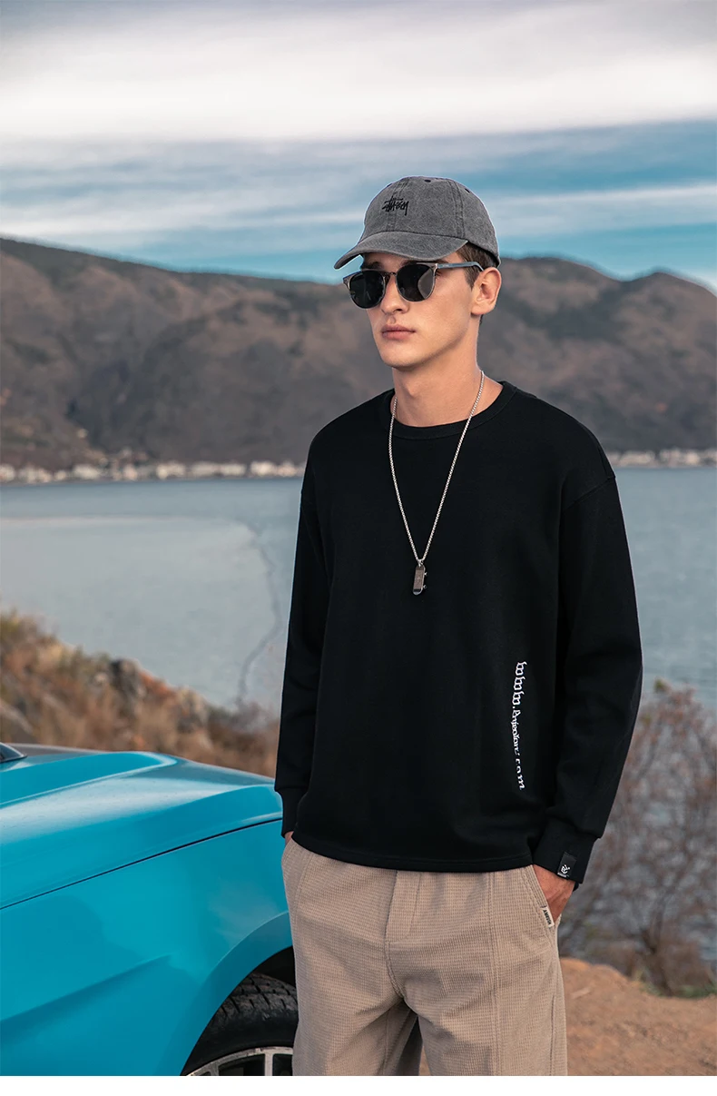 

0288 2023 new Casual and simple autumn pullover round neck Sweatshirts