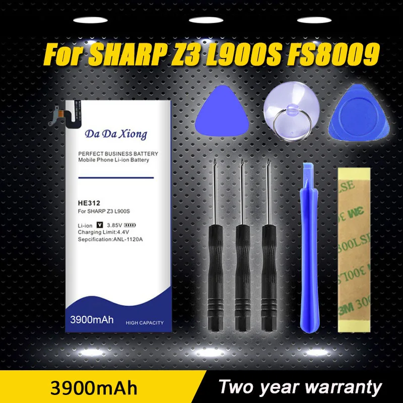 

3900mAh HE312 New Replacement Battery For SHARP Z3 L900S FS8009 High Quality