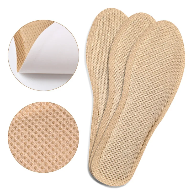 

1 Pair Warm Reflexology Insole Heated Self-heating Insoles for Footwear Natural Tourmaline Self-heating Insoless Winter Soles