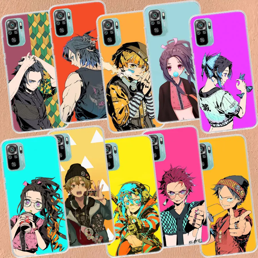 

Demon Slayer Trend Anime Phone Case For Xiaomi Redmi Note 11 10 Pro Max 9 8 7 11T 11S 11E 10S 9T 8T 9S 4G 5G 6 5 4 4X Capa Coque