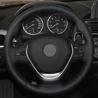 Чехол рулевого колеса автомобиля для BMW 4 серии F32 F33 F36 428i 430i 435i F30 F31 F34 F35 318i 320i 328i 335i 340i, натуральная кожа