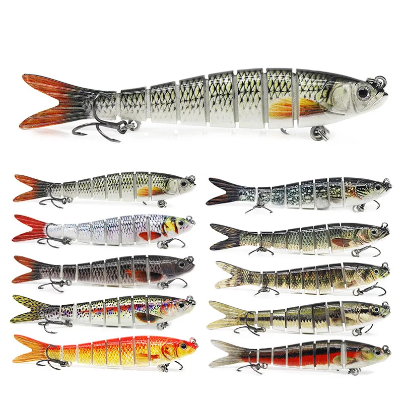 

13.28cm Lure 12-color multi-section bait 19g Lure plastic bait hard bait multi-section fish bionic bait