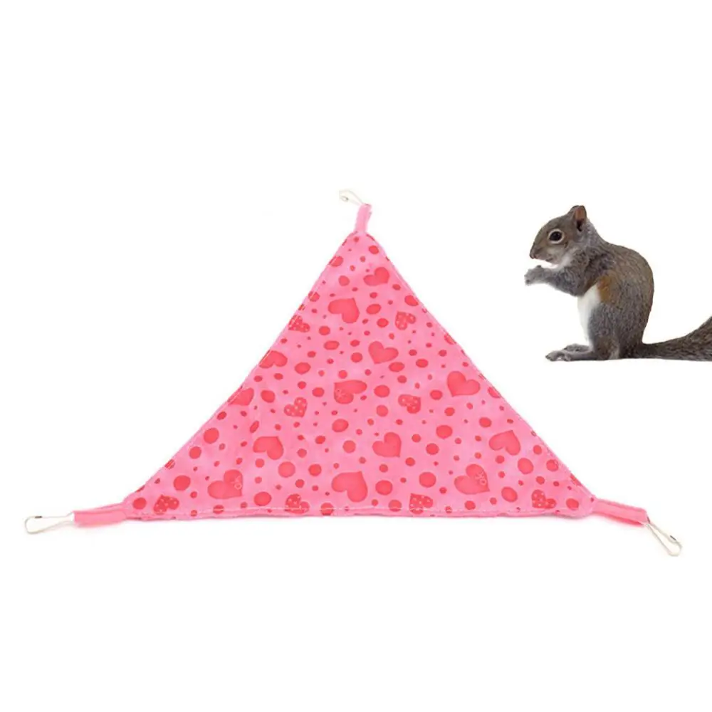 

Nest Triangle Shape Cage Hanging Bed Hammock Pet Bird Hamster Reptile Heart Nests