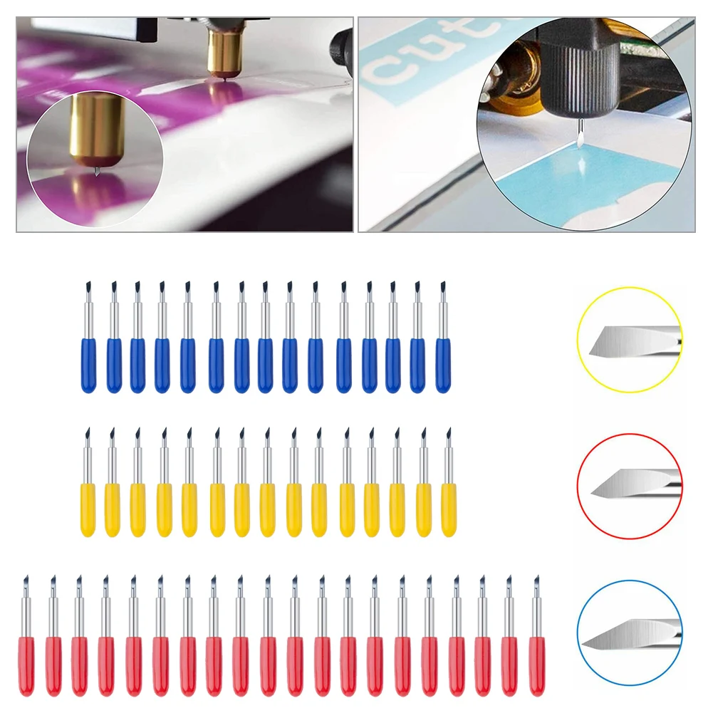 50 шт./компл. плоттер Roland Cricut лезвие 30/45/60 градусов нож режущие лезвия виниловый