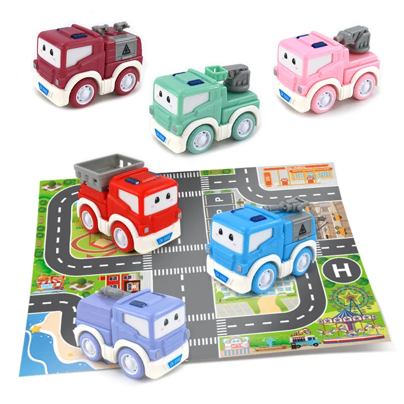 6 шт. Детский конструктор пожарная машина |