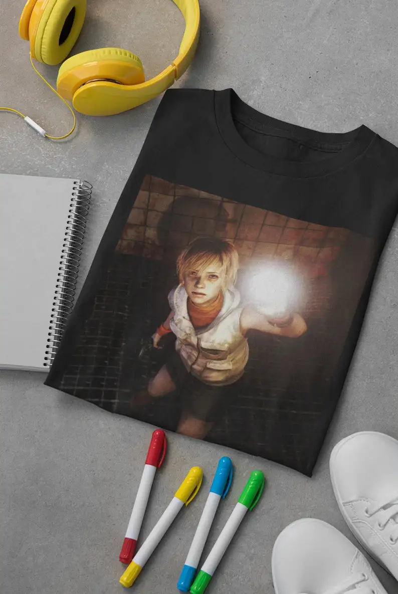 Heather Mason Silence Hill 3 футболка премиум-класса унисекс персонаж искусства Silent любители