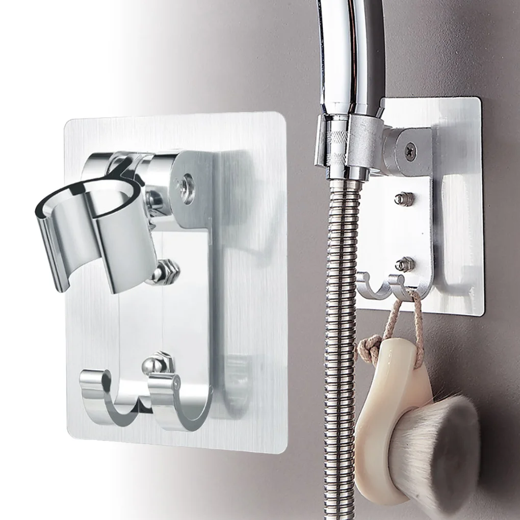

Self-adhesive Shower Head Holder Adjustable Punch Free Bathroom Bidet Shower Head Stand Bracket Wall Mounted Kitchen Accessories