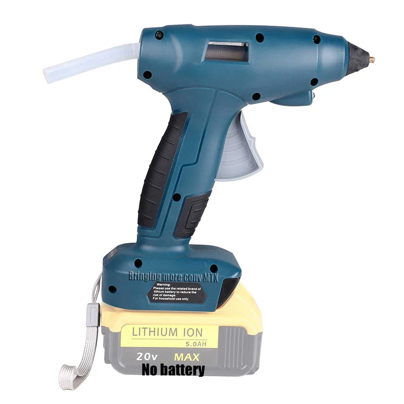 

Cordless Hot Melt Gun Lithium Battery 14.4-20V Glue Gun for Makita Bosch Dewalt Milwaukee BlackDecker 180 Seconds fast melt glue