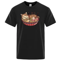 japan ukiyo e style cat printed t shirt men hip hop streetwear t shirts fashion oversized clothing creative s xxxl man t shirts