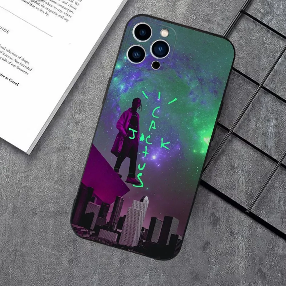 Чехол для телефона T-Travis Scott Cactus J-Jacks iPhone 16 15 14 13 12 11 Plus Pro Max XS X XR SE Mini 8 7 мягкий