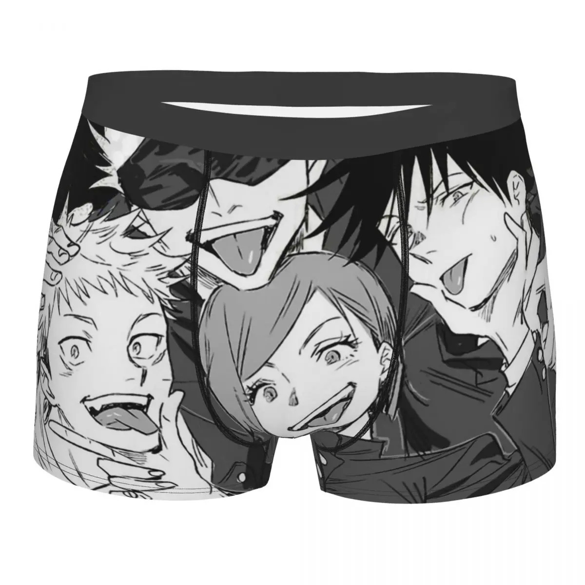 Funny Team Men Boxer Briefs Underwear Jujutsu Kaisen Anime Highly Breathable Top Quality Gift Idea