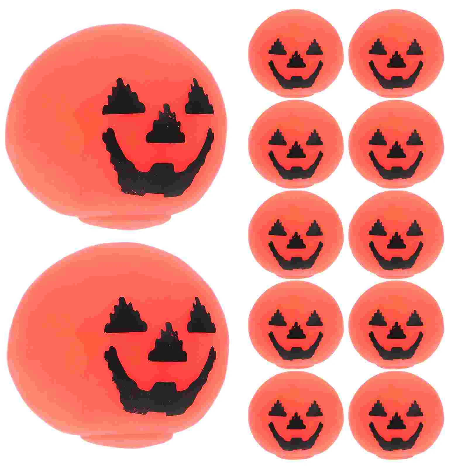 

12 Pcs Interesting Fake Pumpkin Halloween TPR Pinch Music Prop Drop Water Stress Squeeze Plaything