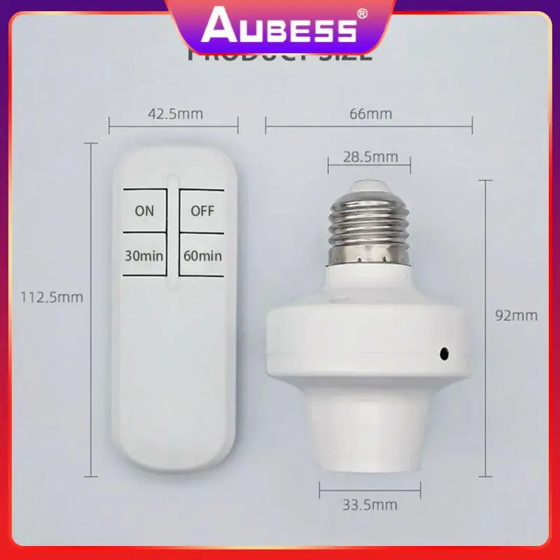 

Smart Light Bulbs Adapter Remote Control 110v 220v Wireless Remote Control With Remote Controller Smart Home Lamp Socket Hot New