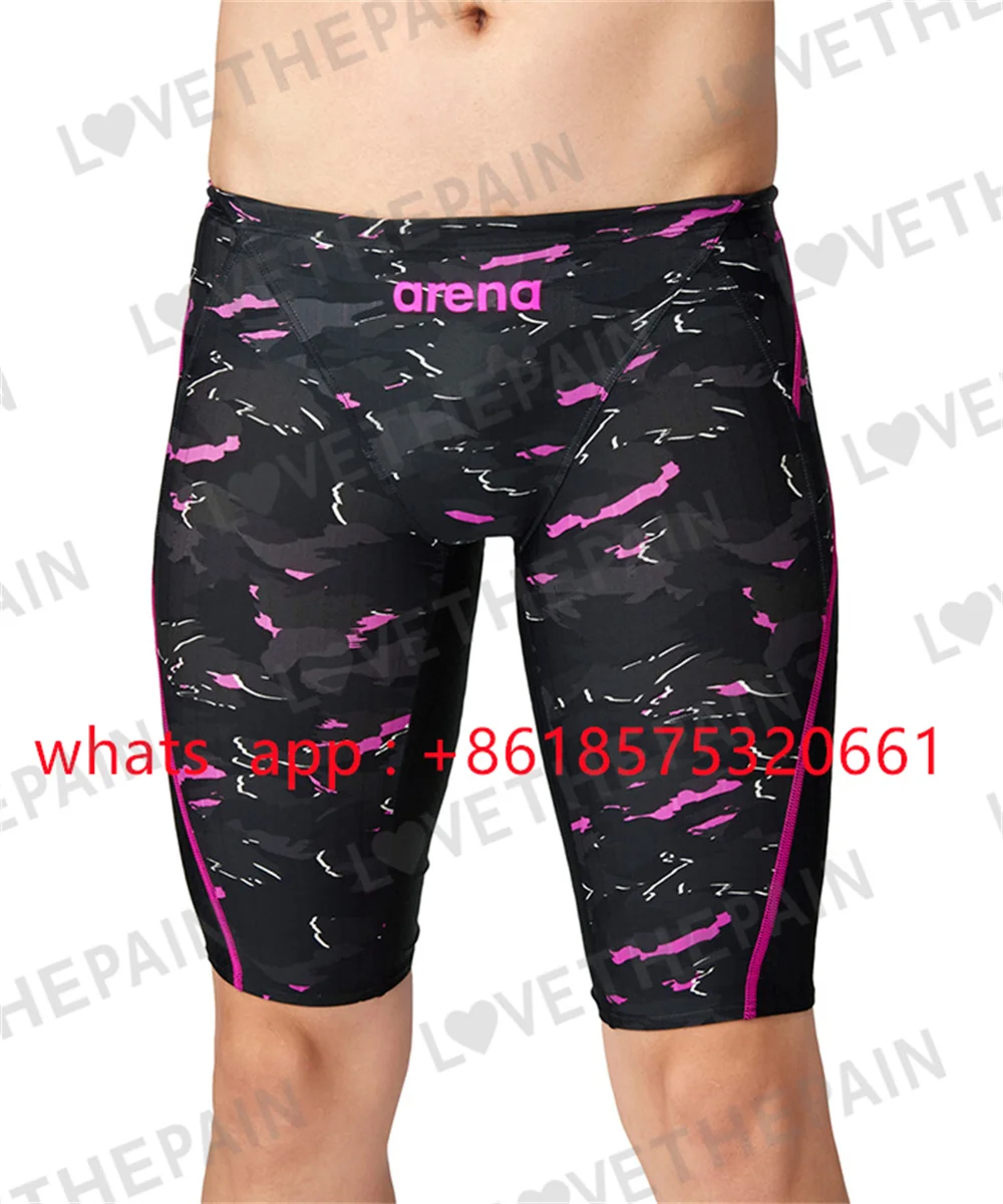 Summer Men's Swim Endurance Athletic Training Beach Jammers Tight Surf Trunks Shorts Swimware Swimsuit Racing Swimming 202