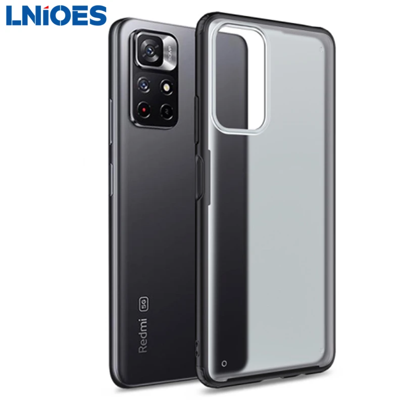 

for Redmi Note 11 11S Case Frosted Matte Translucent Skin-friendly Back Case Shockproof Cover for Xiaomi Redmi Note 11 Pro Case