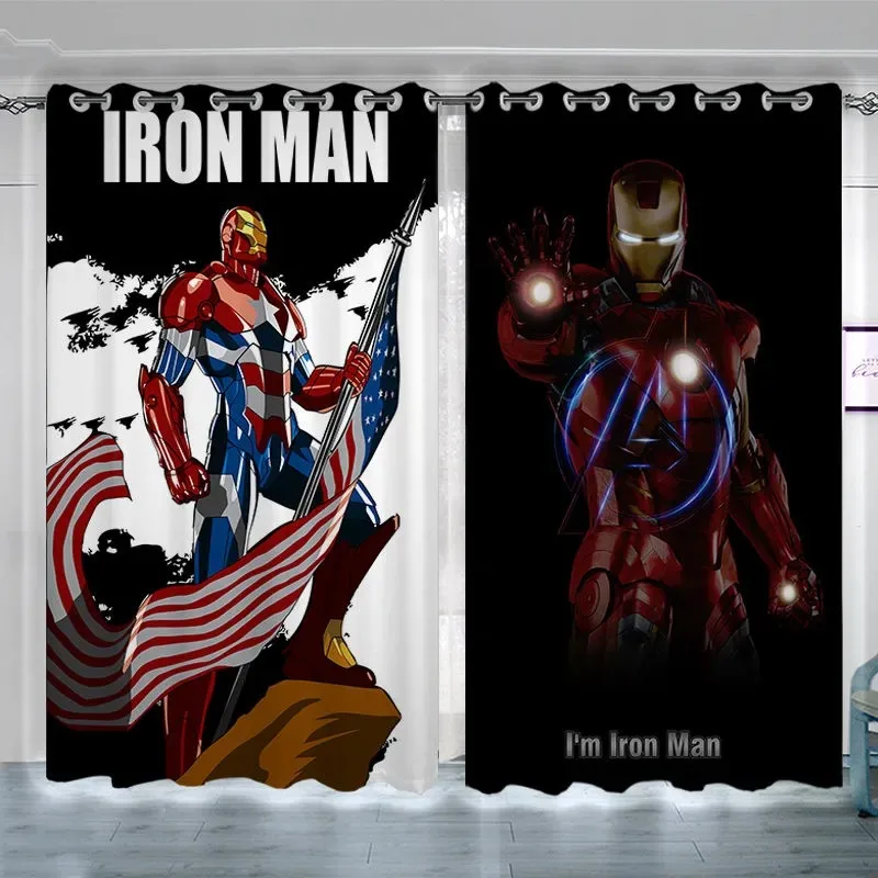 

Disney The Hero Captain America Blackout Curtain Spiderman Curtains for Bedroom Custom Curtain Home Decor