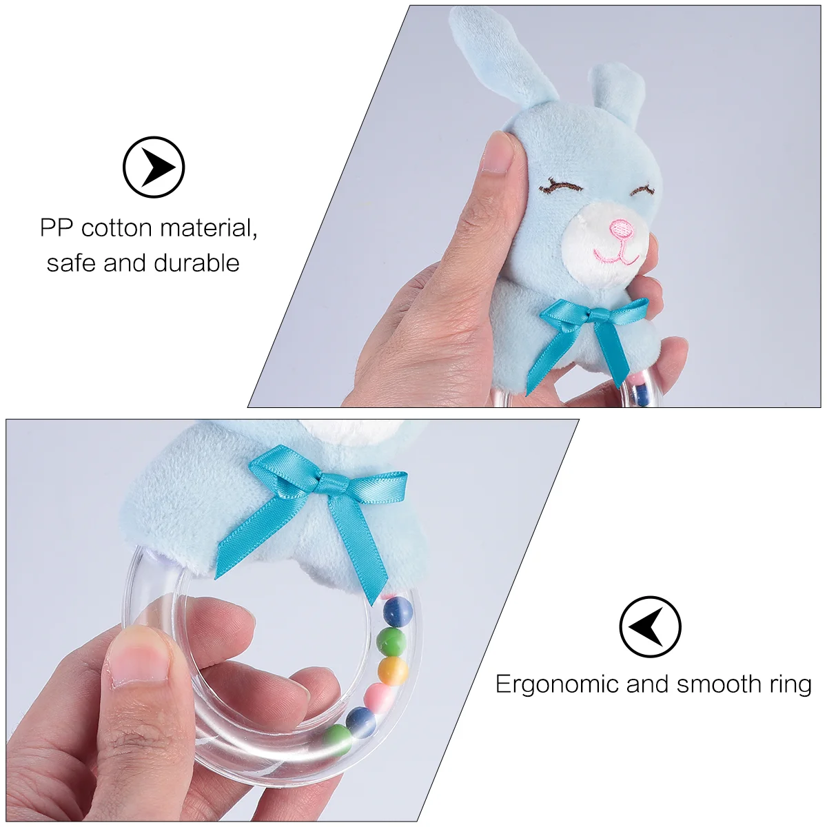 Мягкие игрушки кольцо для укуса младенцев колокольчик милый ребенок плюшевый