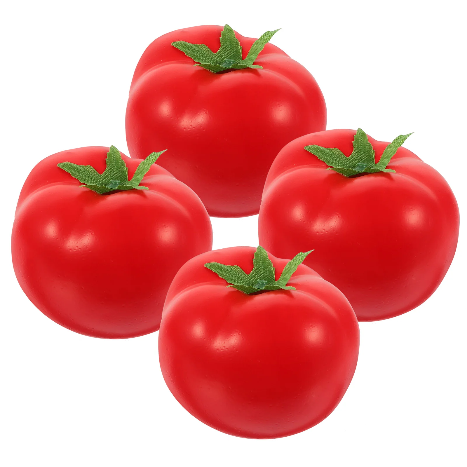 

4 Pcs Imitation Tomato Artificial Simulation Vegetable Food Tomatoes Props Foam Toddler Fake Models