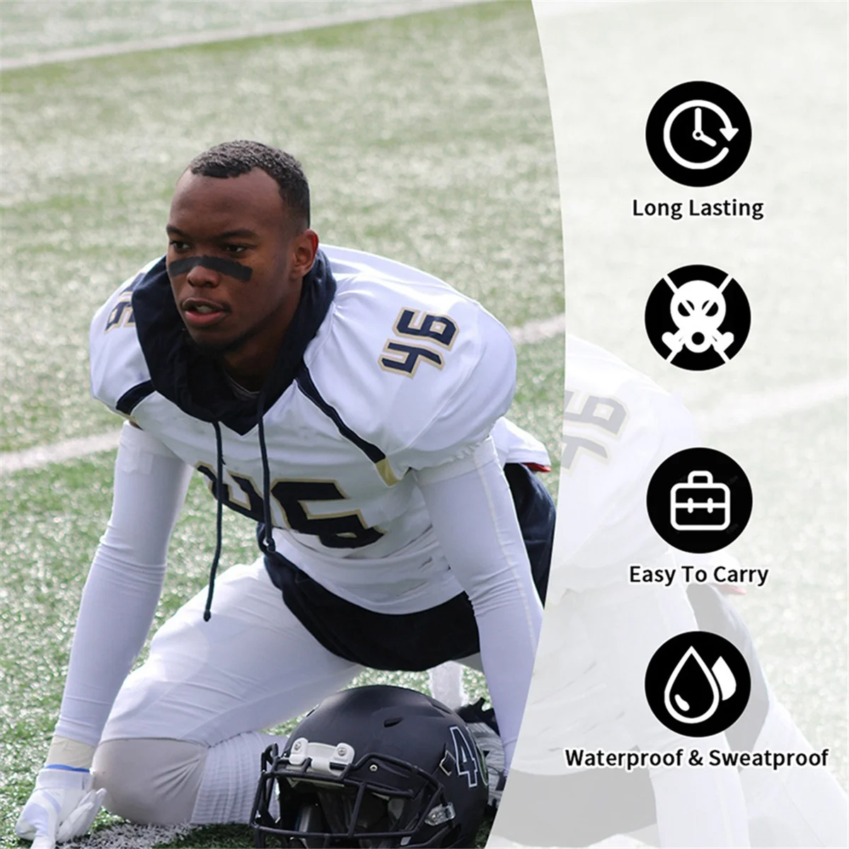 Набор черно-зеленых и белых помад 3 шт. помада для лица тела черная глаз Хэллоуина