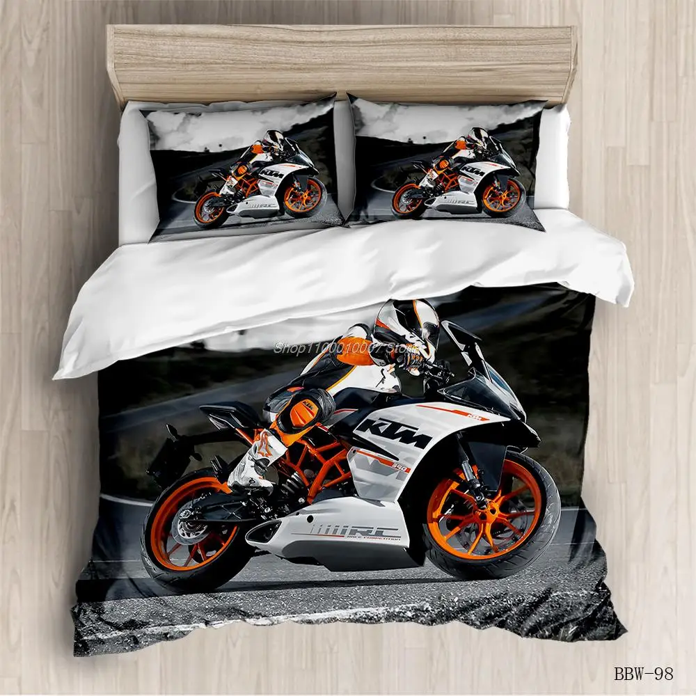 

3D Bed Motorcycle Racing Bedding Set King Size Duvet Cover Sets Single Kids Bedding for Children Adult comforter set