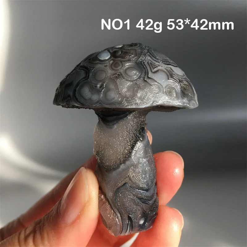 

Натуральный агат гриб