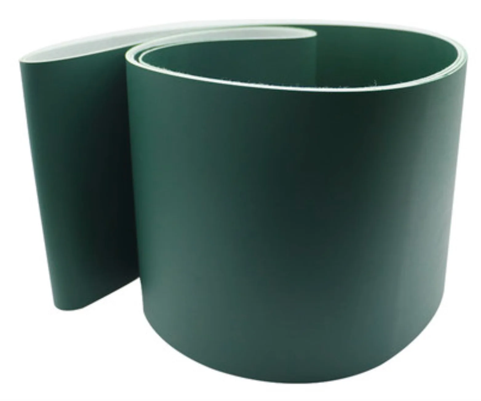 

Индивидуальная зеленая полиуретановая лента-Толщина: 0,8-2 мм матовая темно-зеленая конвейерная лента из полиуретана пищевого класса