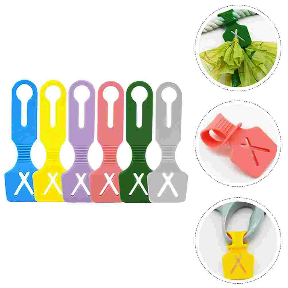 

6Pcs Dog Poop Bag Holder Garbage Bag Fixing Clip Dog Leash Waste Carrier Holder